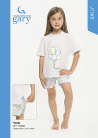 GIRL'S PAJAMA M/M P25043 Tellini S.r.l. Wholesale Clothing